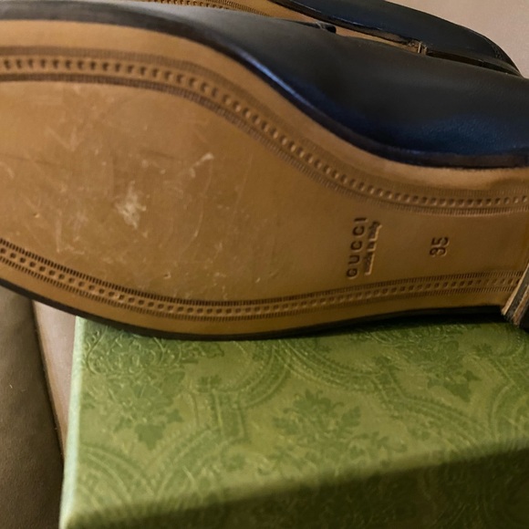 Gucci Brixton Leather Horsebit Loafers Size 35/5 *Floor sample* - Picture 8 of 14